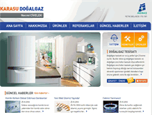 Tablet Screenshot of karasudogalgaz.com